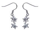 【ホワイトターコイズ】【ピアス】ダブルホヌピアス 【ホワイトターコイズ】【ピアス】ダブルホヌピアス