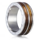 【シルバー】【リング】【コアウッド】シルバーwithコアウッド 8mm幅リング  【シルバー】【リング】【コアウッド】シルバーwithコアウッド 8mm幅リング