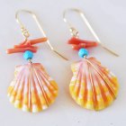 【サンライズシェル】 ピアス4 【サンライズシェル】 ピアス4