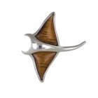 【コアウッド】【シルバー】【マンタ】ペンダントトップ  【コアウッド】【シルバー】【マンタ】ペンダントトップ