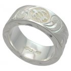 【シルバー】【リング】ホヌフラットリング8mm幅 【シルバー】【リング】ホヌフラットリング8mm幅