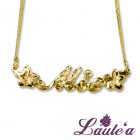 【オーダーメイド・トップ】【ゴールド】ネームネックレス プルメリア  【オーダーメイド・トップ】【ゴールド】ネームネックレス プルメリア